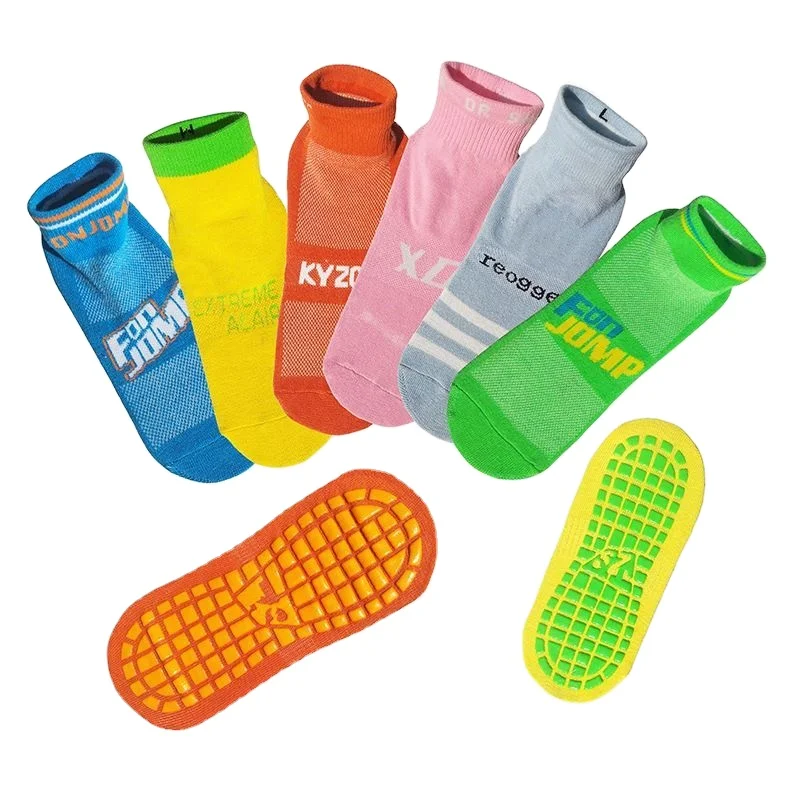 Custom Yoga Silicone Glue Dispensing Non Slip Children's Paradise Trampoline Socks