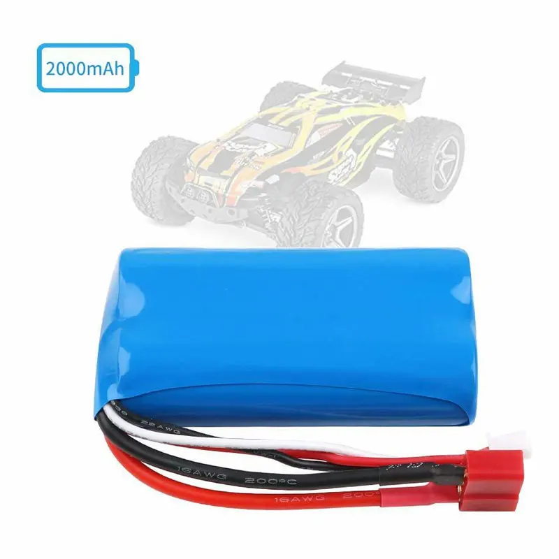 Lipo Battery T Plug USB Charger 18650 Battery Pack Shrink Film Battery Power Tools 7.4V 2000mah 2s 3.7v Interior NCM 18650 Diy