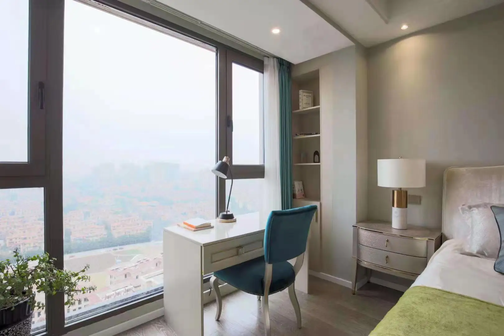 LVDUN hurricane bullet proof aluminum tempered glass fixed casement system window