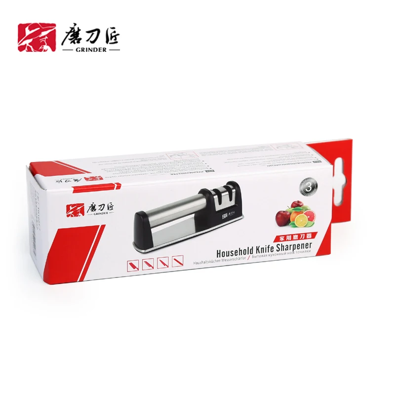 2 Stage Sharpening Chef Knife Sharpener Serrated Knives Stainless Steel Knife Sharpener Kitchen Damascus