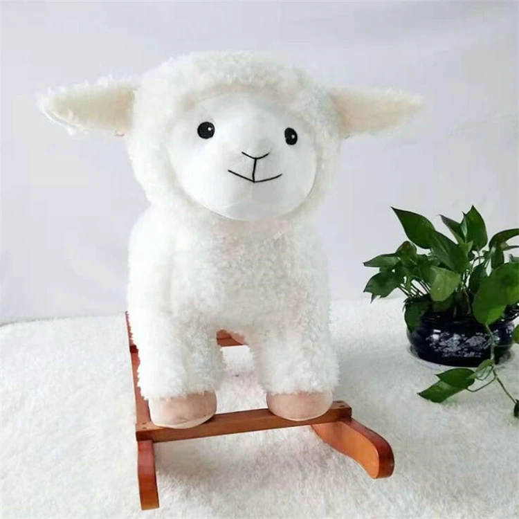 Newborn Indonesia Child Life Size Wooden Rocking Horse For Sale