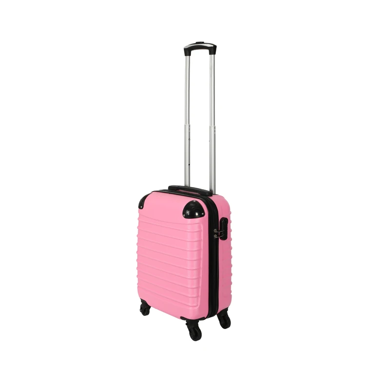 Hot Sale Lovely Pink ABS+PC Universal Spinner Wheels Travel Business Suitcase Protect Trolley Suitcase Luggage