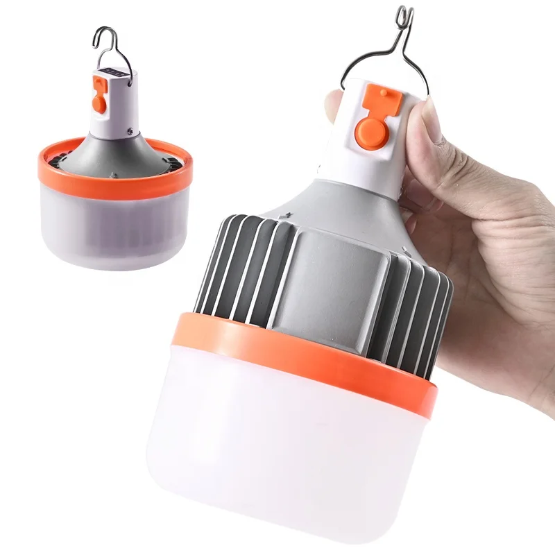 LED Rechargeable Bulb USB Charging Mobile Night Outdoor Emergency Light