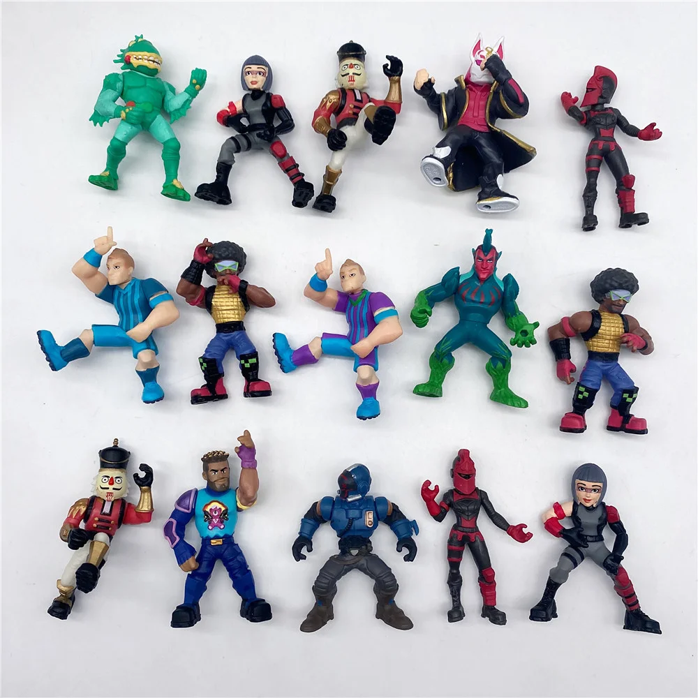 Милые Мультяшные Мини-куклы фигурки игрушки модели случайно отправляемые ПВХ экшн-фигурки оружие для детей