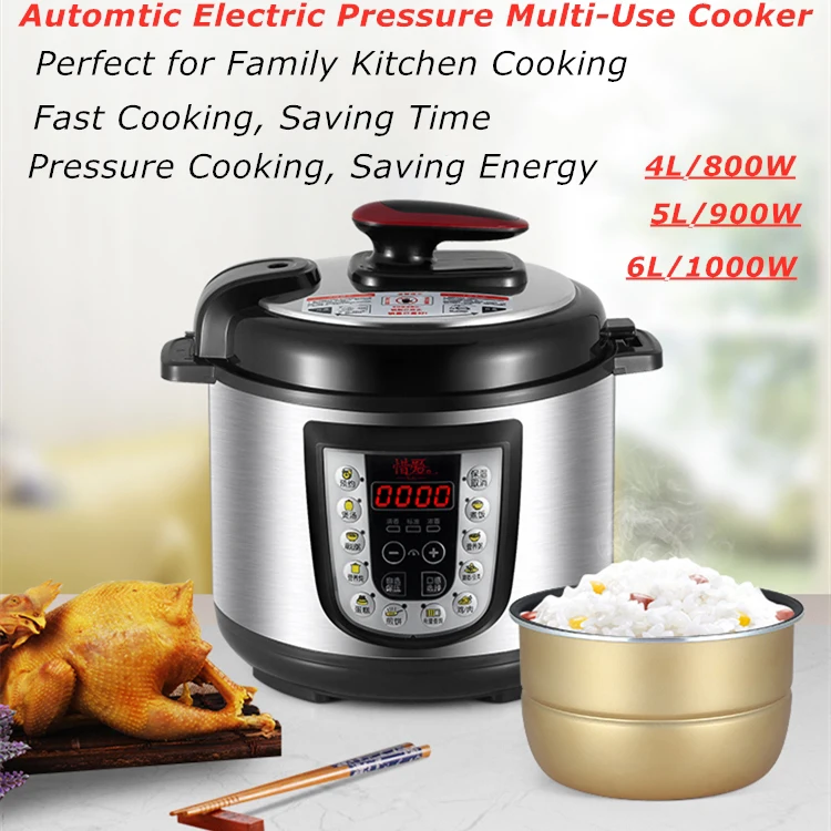 Electric Pressure Cooker Air Fryer Quick Cooking Kitchenware 5L Rice Cooker