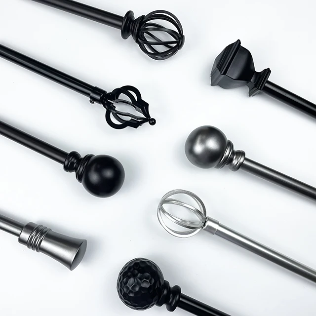 Лидер продаж, Лучшая цена, железные сверхпрочные настенные кронштейны для занавесок, роскошный железный стержень для занавесок