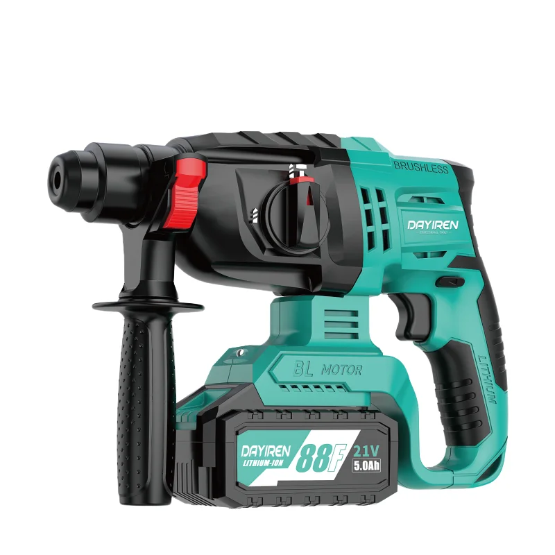 DAYIREN 2.8J 420W power 4500BPM lithium brushless electric jack hammer affordable prices demolition hammer electric hammer
