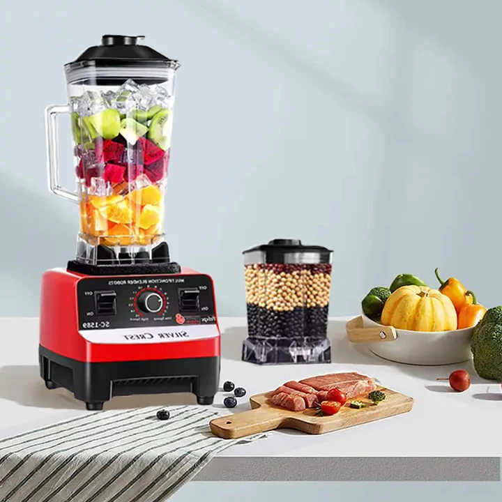 2L Blender Multi-functional Portable Vegetable Fruit Meat Food Processor Blender High Speed Blender