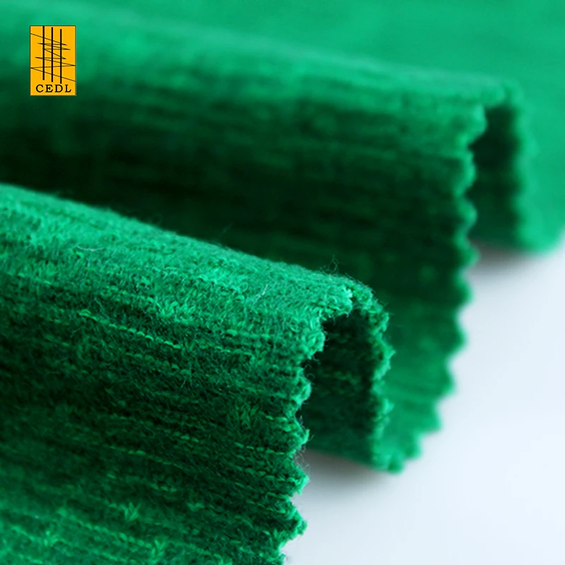 Wholesale Polyester Viscose Wool Blend Fabric Wool Poly Rayon Blended Stretch Yard Dyed Jacquard Fabrics For Women Suit Clothes