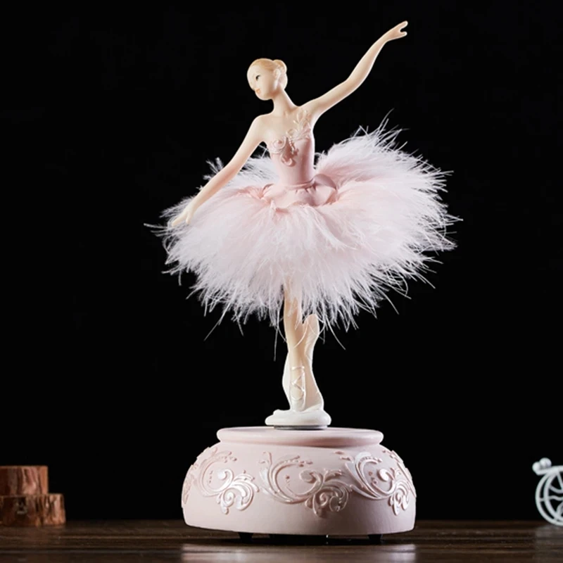 Factory Custom Ballet Rotating Music Box Dance Girl Creative Birthday Gift Valentine