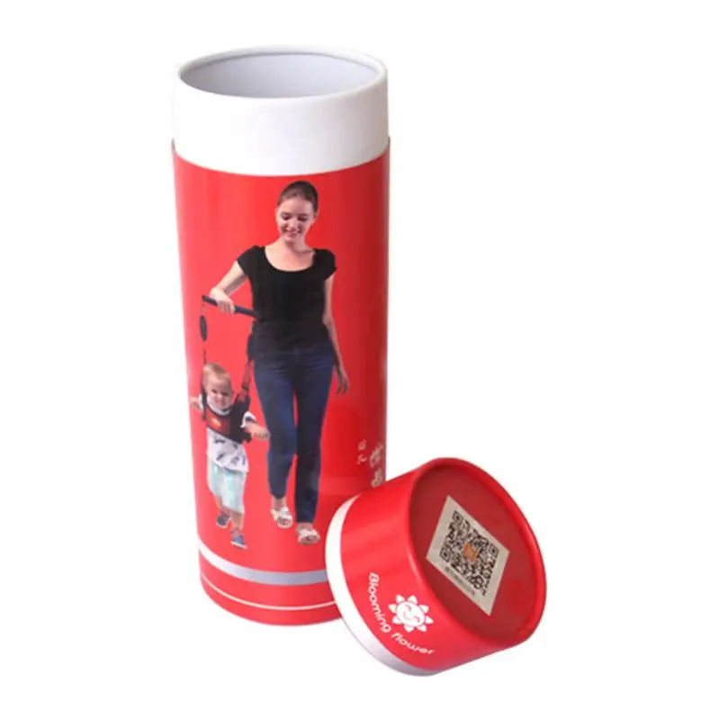 Private label Craft tubes empty foundation gift packaging t shirt/honey/tea/poster kraft cylinder packaging box