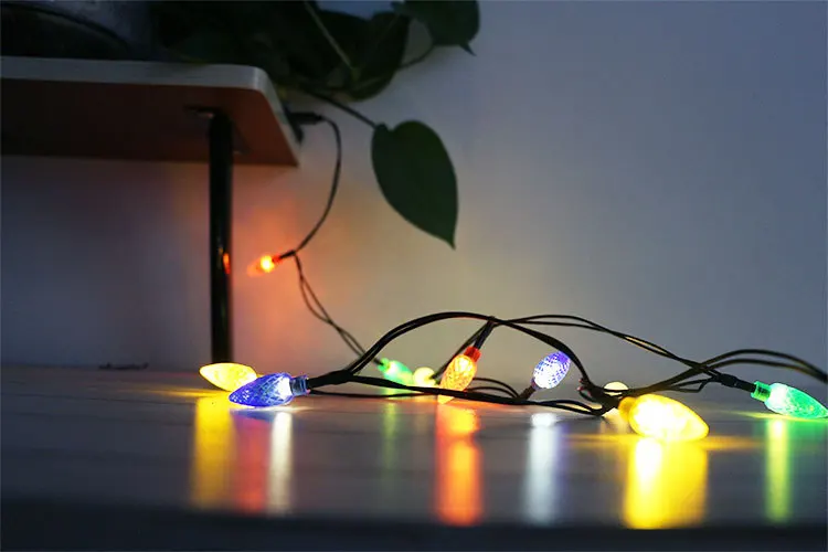 Christmas 1.4M LED usb cable 10 light micro type c rgb cable