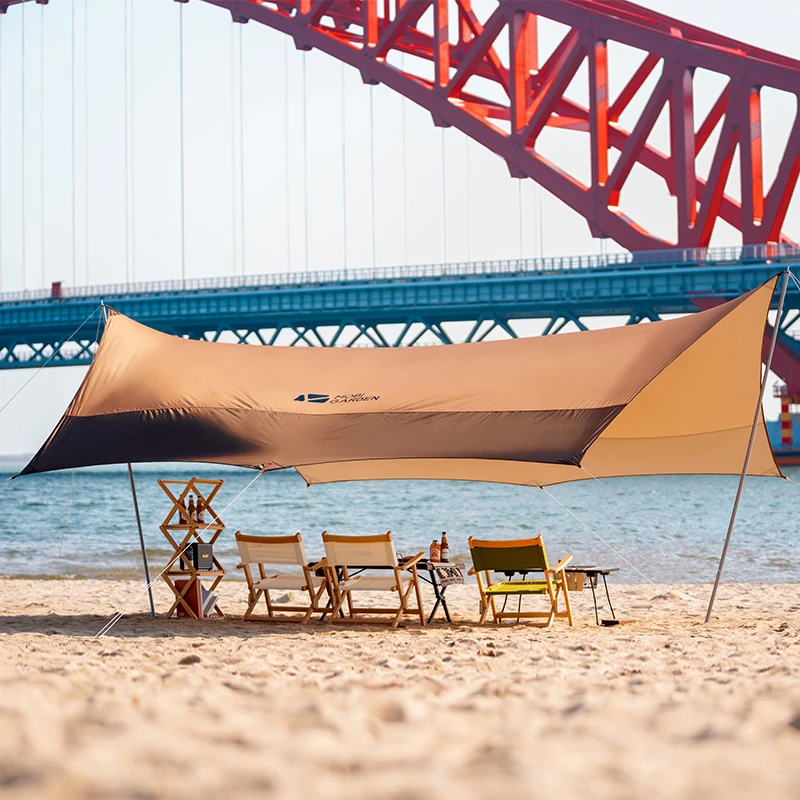 MOBI GARDEN New Style Outdoor Hiking beach Party 3-4 Person outdoor Portable Waterproof Automatic Folding Camping Canopy