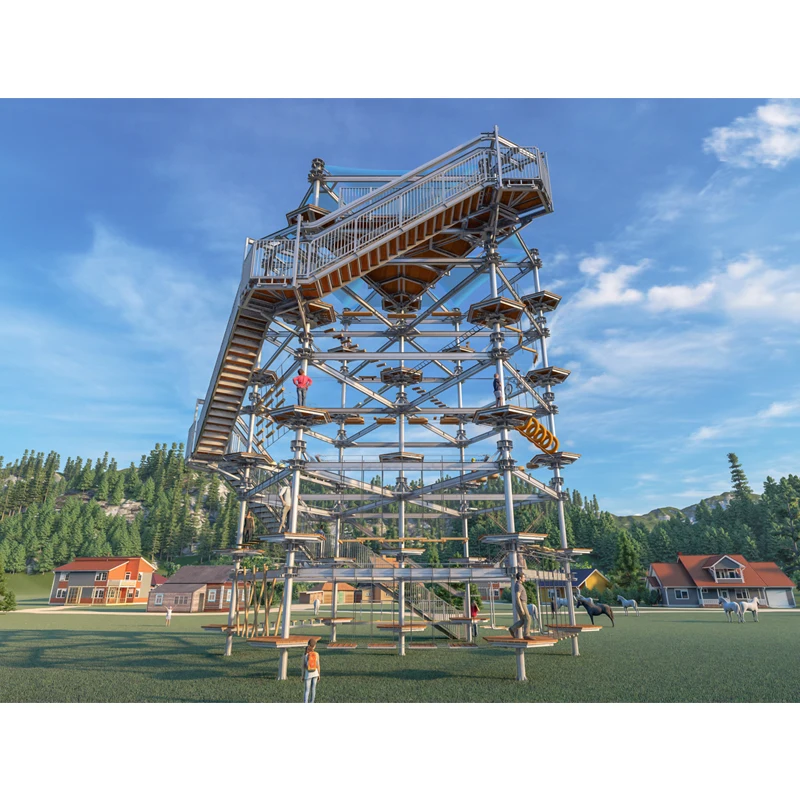 amusement park manufacturer Cowboy wholesales  Hexagonal crystal tower equipment for children