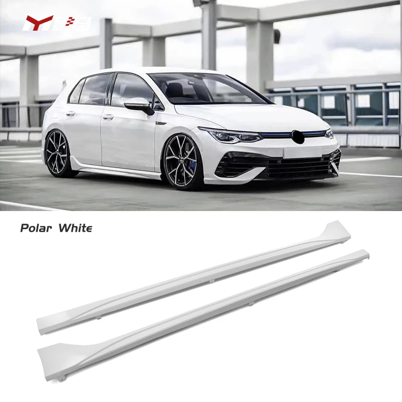 Body Protecter R style side skirts Extension For vw golf 8 mk8 GTI R-Line pro 2021 2022 2023 accessories body kit