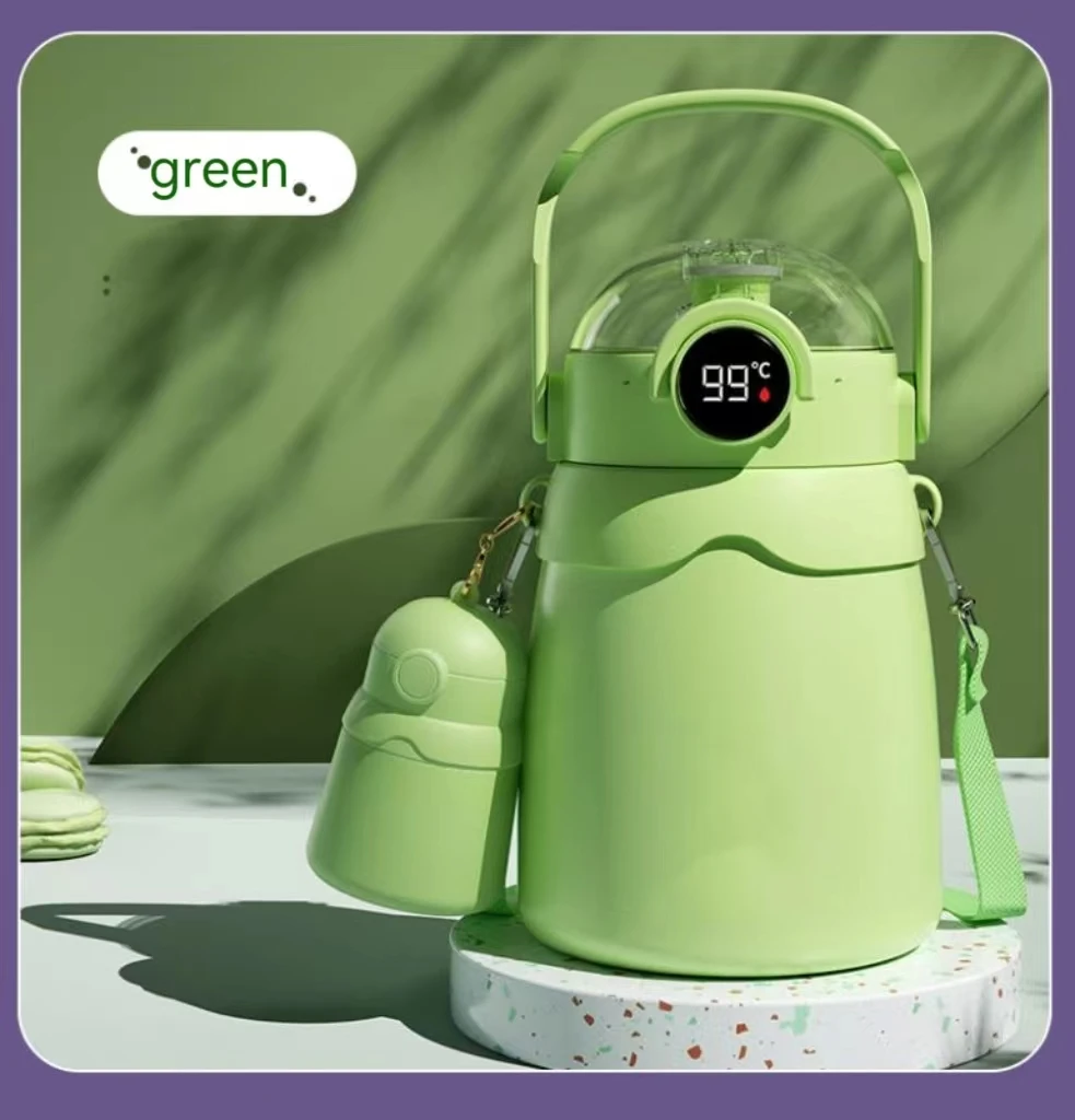 Smart Water Bottle with The Current Popular LED Temperature Display Thermos Cup Large Capacity 316 Stainless Steel Cute Vacuum