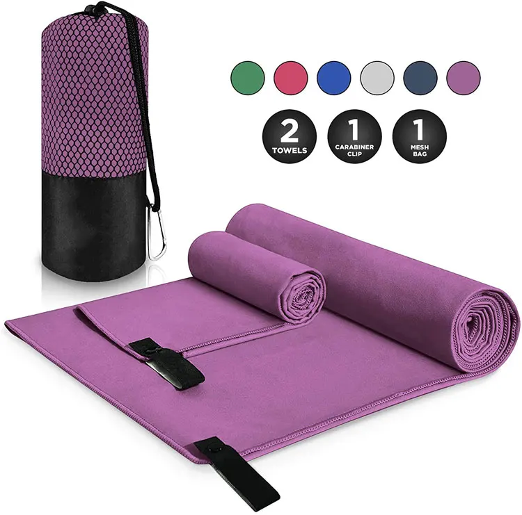 Microfiber Yoga Hand Gym Suede Towels Print Logo Malaysia Adult Sportswear Rectangle Sports Mat Sports Towel Bath Wash Kit