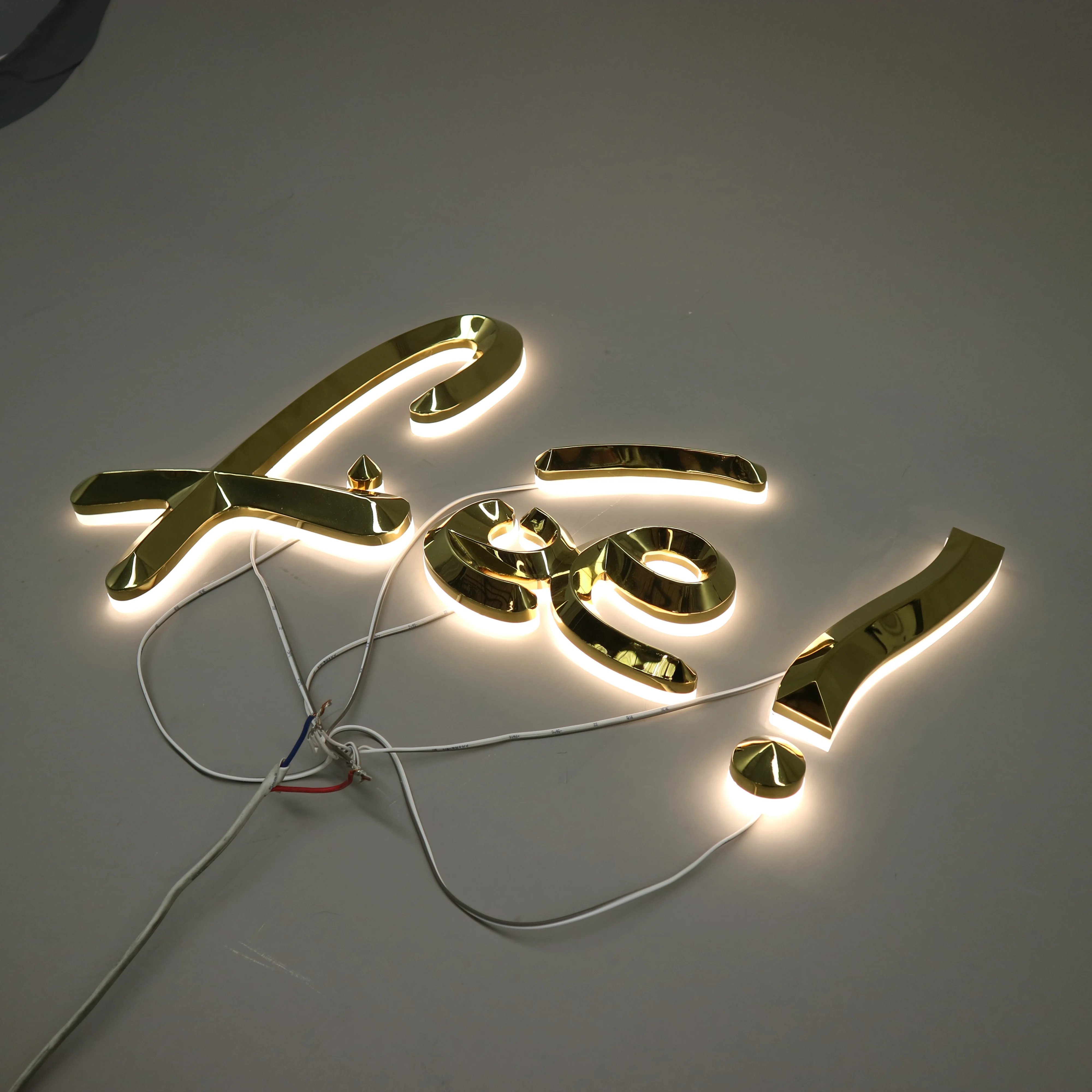 
new signage pizza supermarket store front stainless letter advertising restaurant building retail signage 