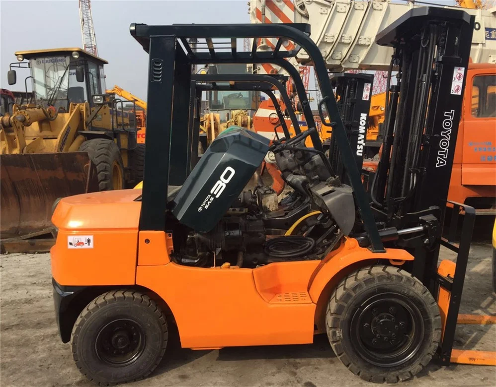 Подержанный вилочный погрузчик toyota 3 тонны 5 тонн для продажи Локация Шанхай Китай