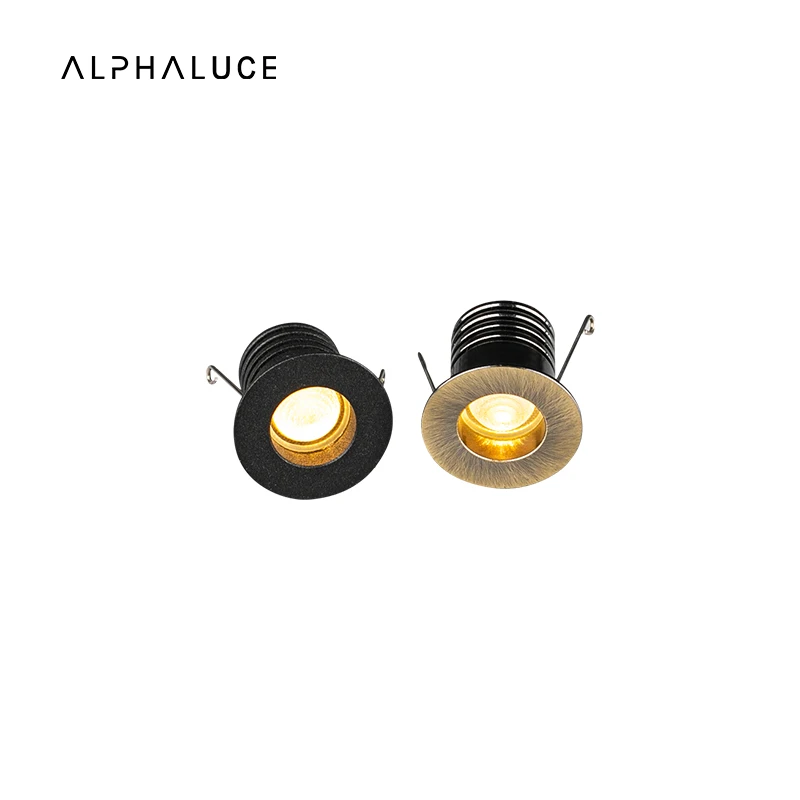 2W Under Cabinet Dimmable Down Lights Mini Slim Downlight Round Housing Spotlight Led Spot Light