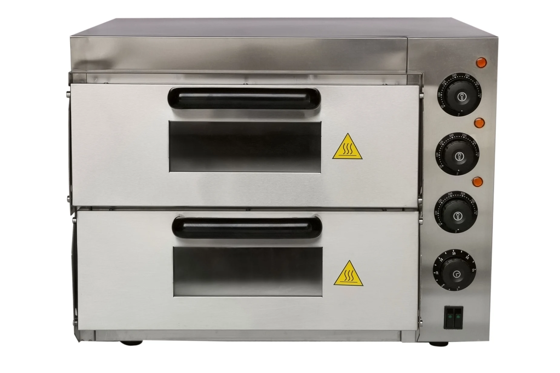 2023 New Design Stainless Steel Double Layer Electric Bakery Pizza Oven