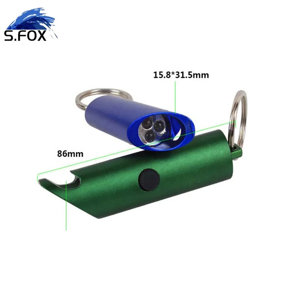 Key Chain 3 LED Light with Bottle Opener Promotion Light Mini Keychain LED Gift LED Torch