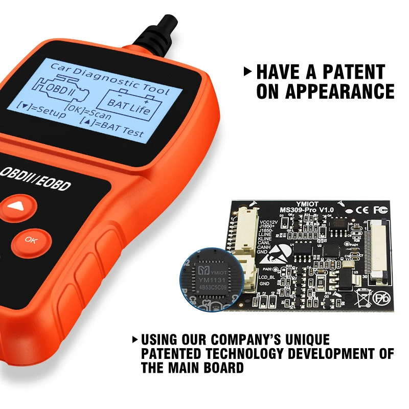 Diagnostic Car Reader Tool Auto OBD Battery Lifespan Tester Automobile Code Reader Car Fault Detector