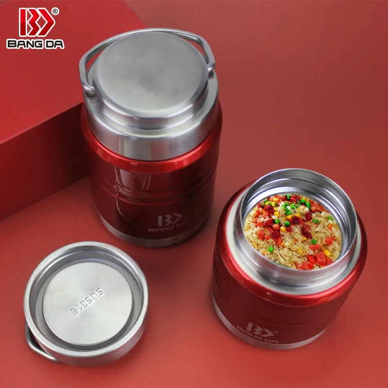 Двойные стенки с вакуумной изоляцией из нержавеющей стали BPA бесплатные еды термос-бутылка для обеда банка