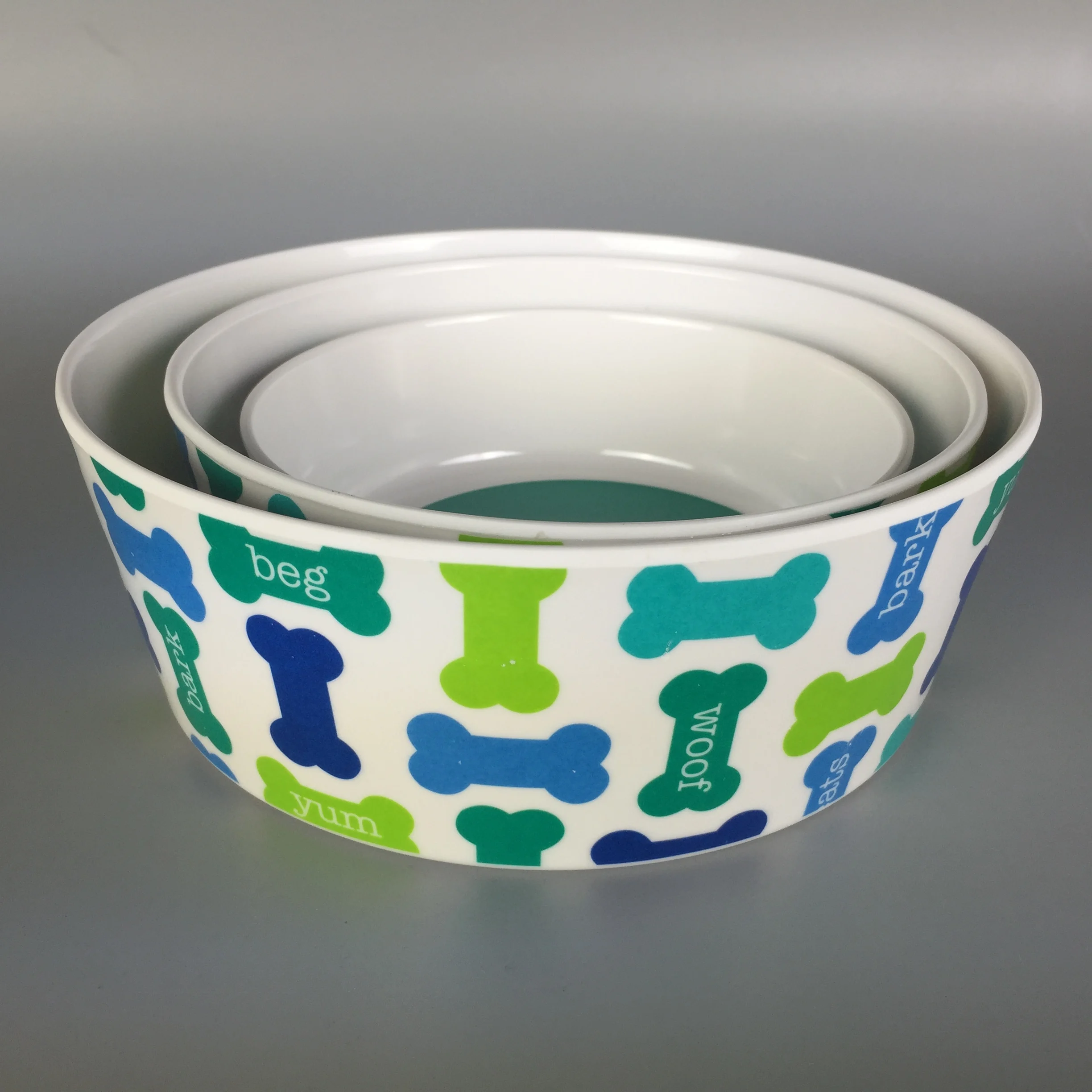 Hot selling Custom Melamine Pet Bowls & Feeders Outdoor Cat Melamine Personalize Dog Bowl