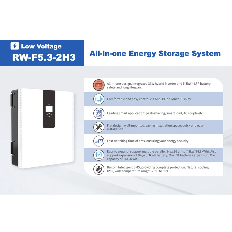 Инвертор Deye 51 2 V All in one ESS и литиевая батарея все в одной домашней системе хранения энергии для жилых помещений