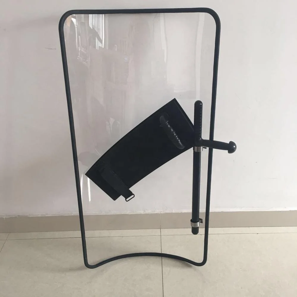 1100*600*4mm transparent anti riot shields with rubber cover