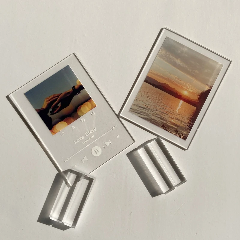 UV Printing Transparent Acrylic Music Sign Custom Design Printed Acrylic Music plaque Board