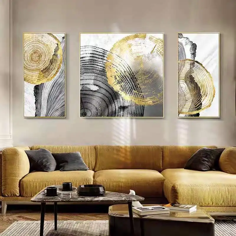 3 Painting Canvas Modern Framed  Abstract Canvas Paintings For Living Room