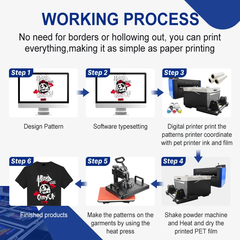 Powder Shaking And Machine XP600 DTF Printer A3 all-in-one printers