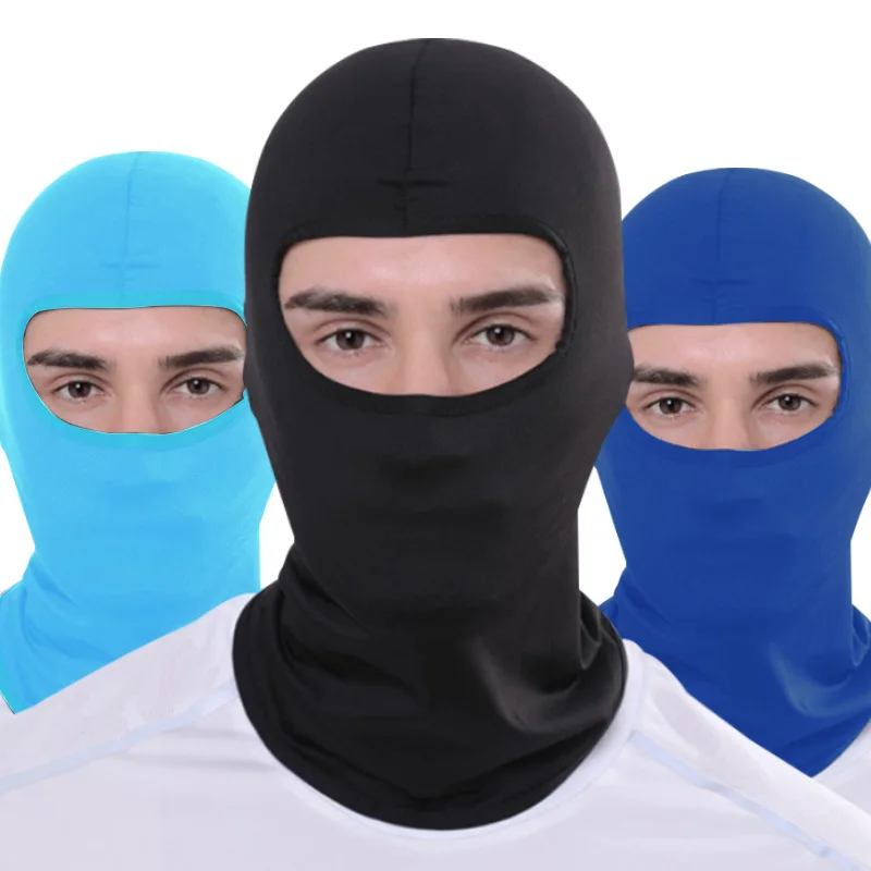 JX Hot Selling Custom Logo Summer Sunscreen Breathable Cycling Motorcycle Helmet   Full Face Cover  Balaclava Mask