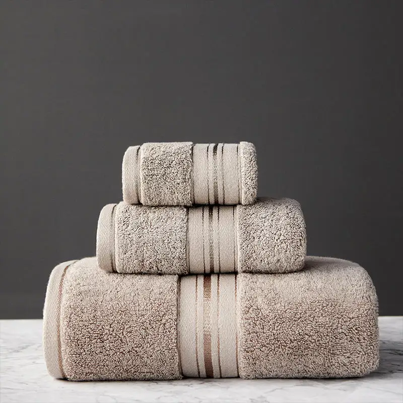 Egyptian Cotton Towel Set Bath And Face Towel Can Single Choice Bathroom Travel Sports Towels Sets Stock