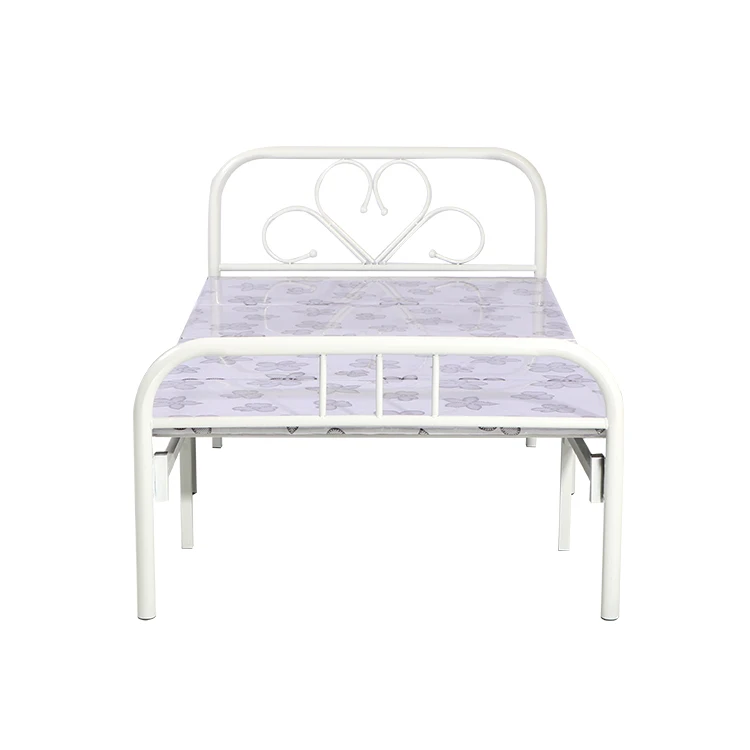 Wholesale Middle East Modern Cheap Thick Removable Single Adults Metal Folding Bed