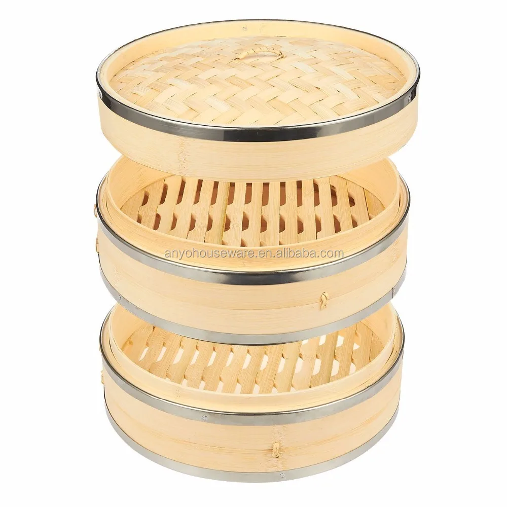 Wholesale Food Bamboo Commercial Dim Sum Steamer