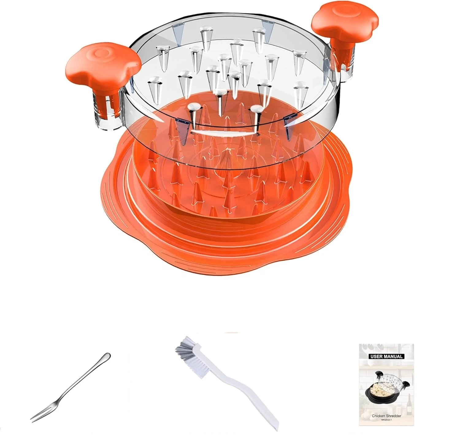 Transparent Chicken Shredder Meat Cutting tool suitable for grinding beef pulling pork and chicken mincing mincer