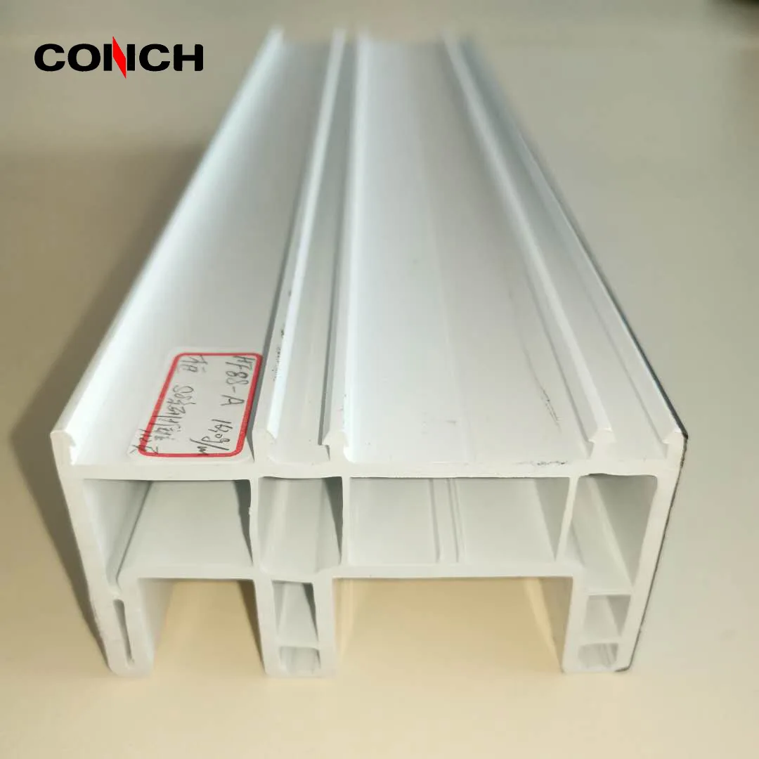 81602 Conch uPVC Profiles 80&88mm series Plastic Profiles for Sliding Windows/Doors