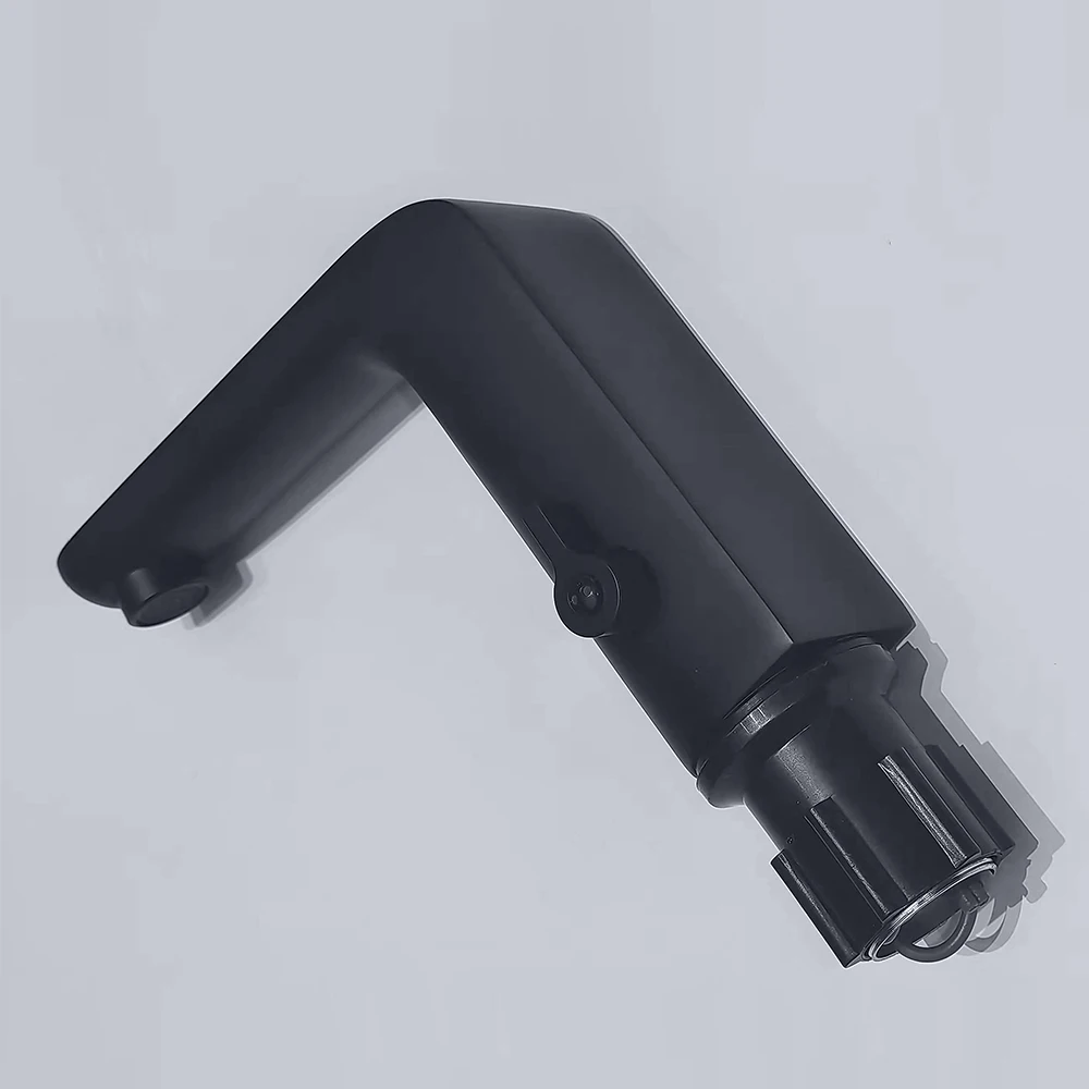 Negro black automatic basin faucet smart taps body full brass copper mixer water cold & hot ac 220 voltage and battery power 6