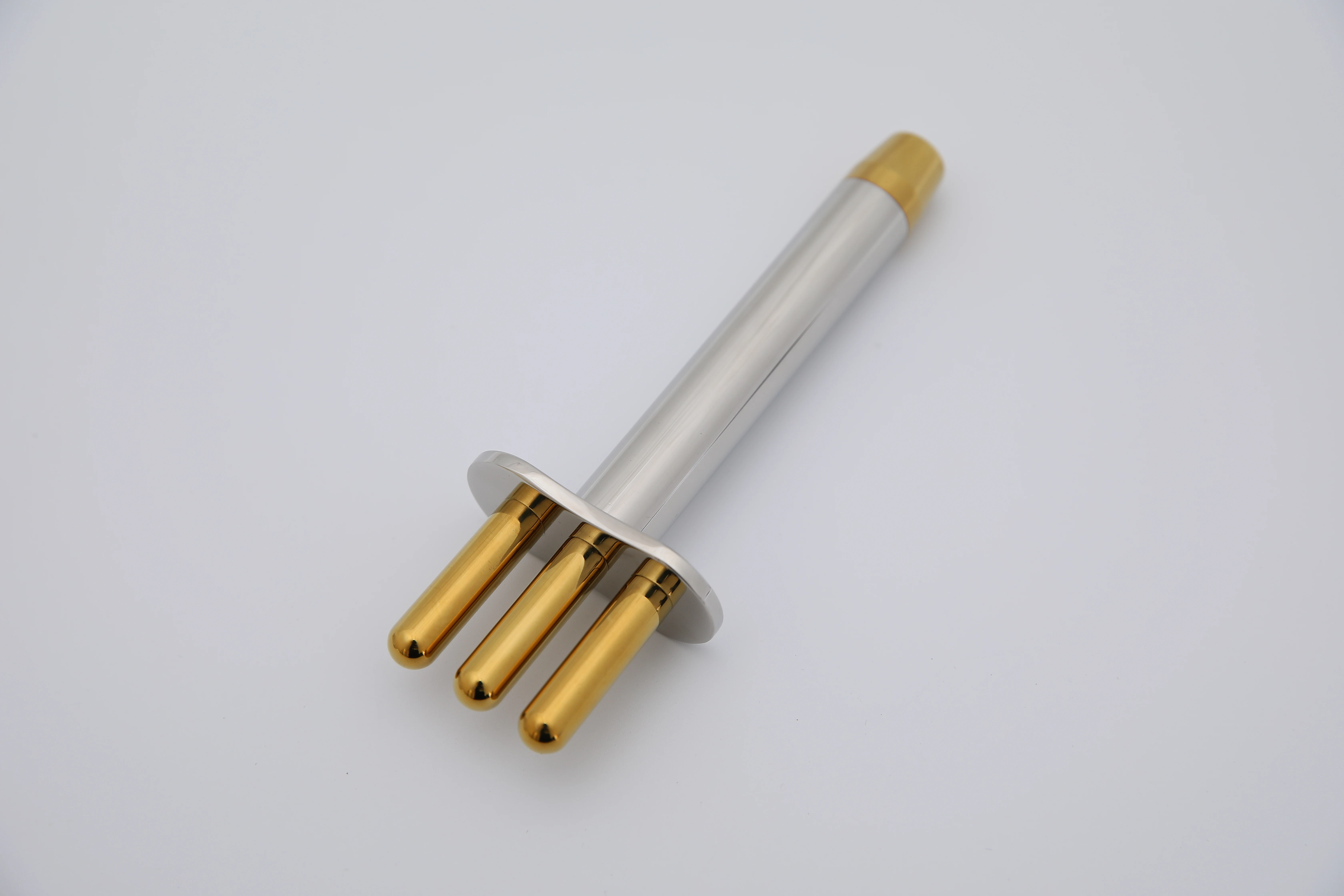Handheld Titanium Magnetic Acupressure Guasha Meridian Points Massager Magnetotherapy Guasha Massage Pen Fork Beauty Device