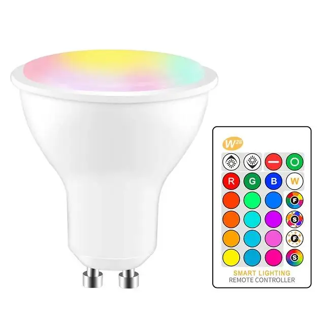 Smart tuya Spot Light Wifi Bulb GU10 E27 base led spot light 220V dimmable high lumen cob 3W led spotlight