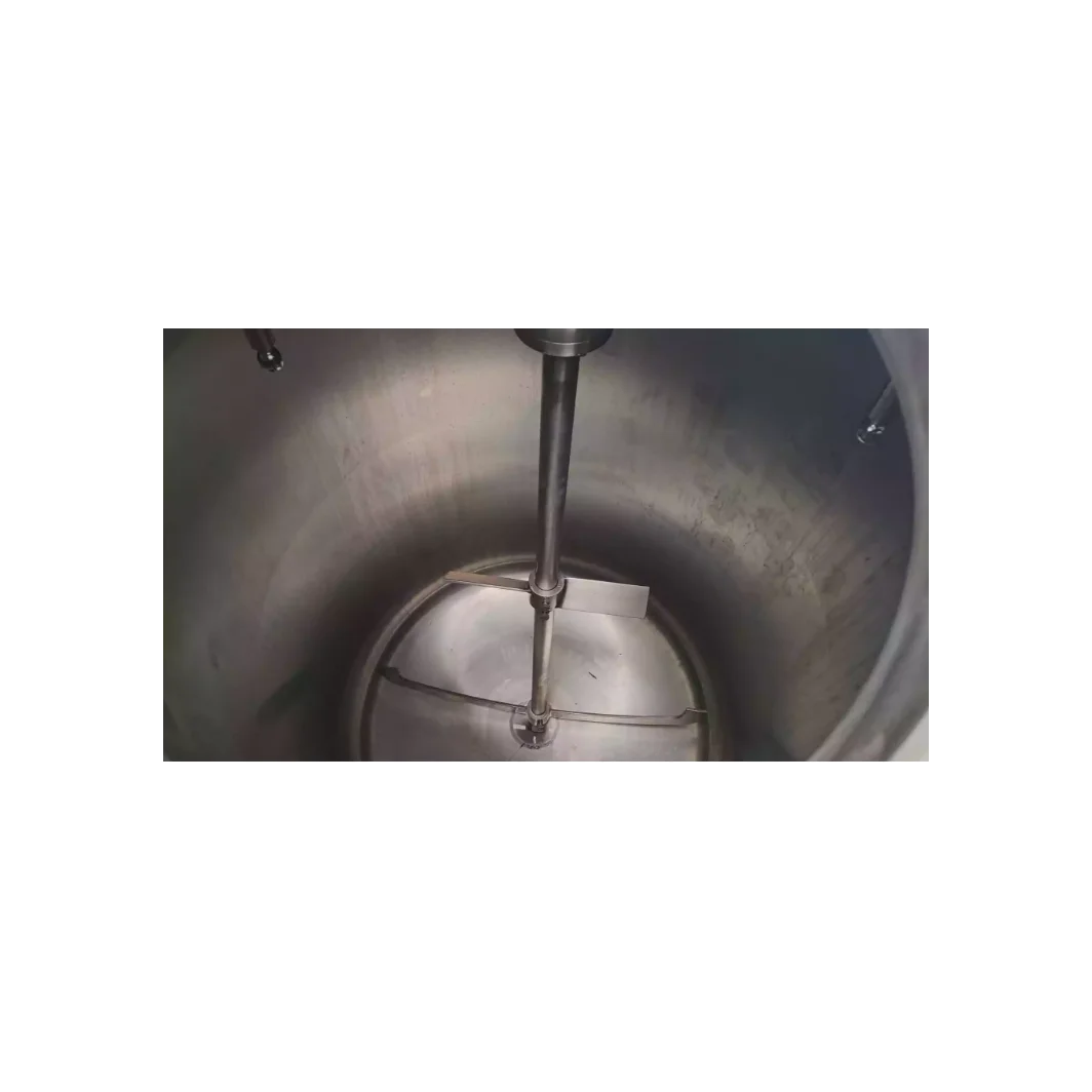 100l Hydraulic Lifting Type Electric Heating Bottom Homogenizer Vacuum Emulsifying Mixer