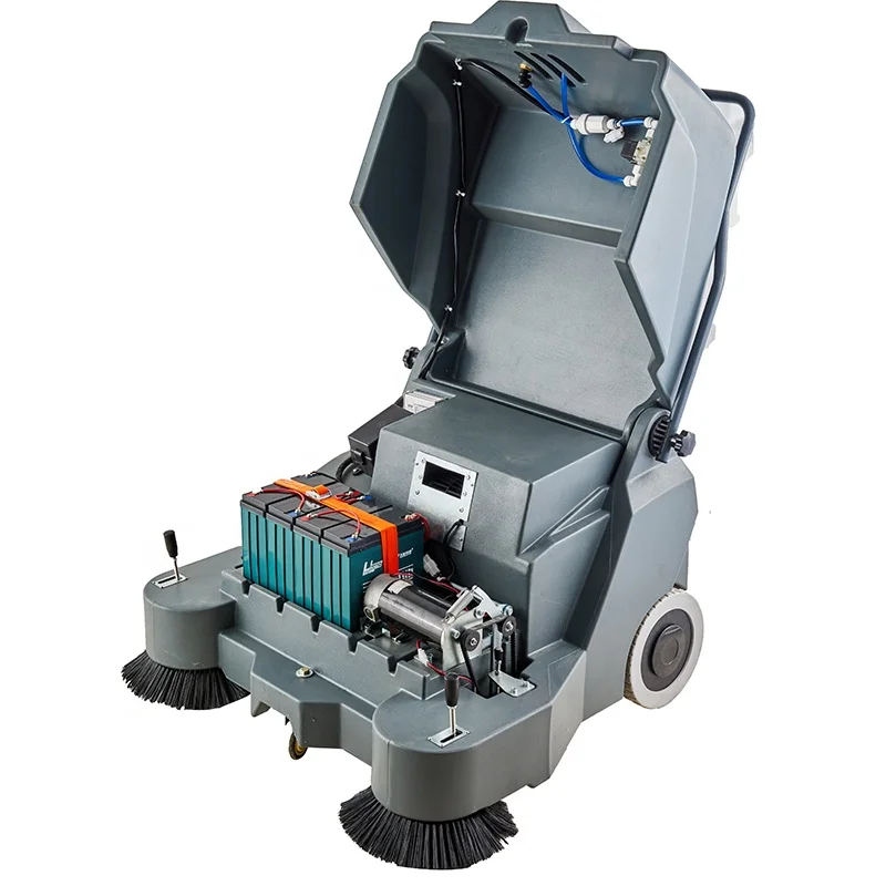 Walk Behind Sweeper, Vacuum Floor Sweeping Machine/Industrial Road Cleaning/Outdoor Power Sweeper