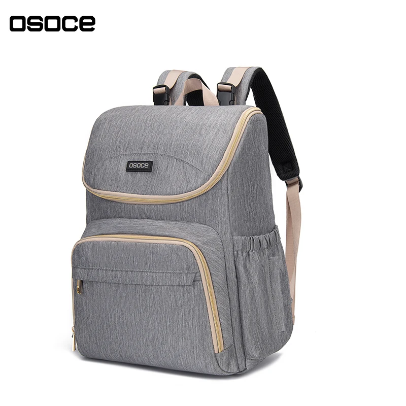 
OSOCE M21 Waterproof Unisex Maternity Changing Pad Stroller Straps Diaper Bags for Mummy Backpack Baby OEM Customized Organizer 