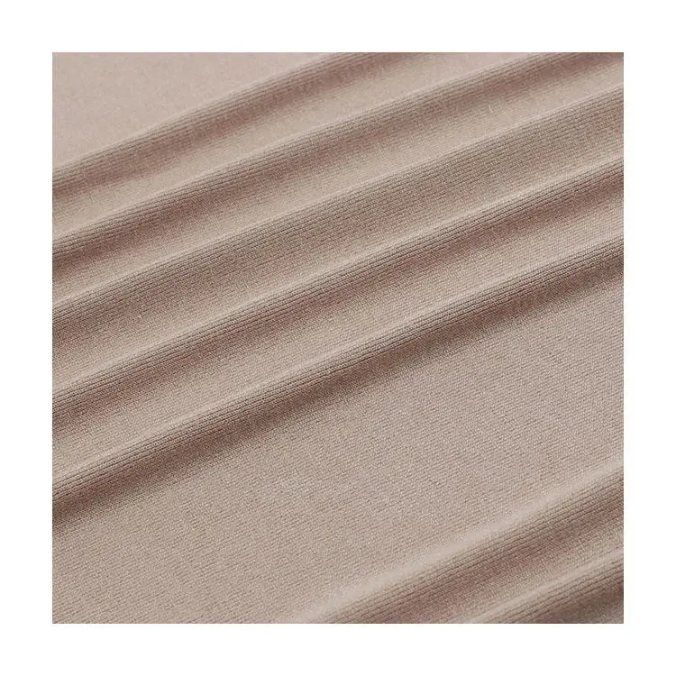 
VISCOSE SPANDEX RIB FABRIC SOFT HAND-FEELING 215GSM FALL AND WINTER DRESS SKIRT WOMEN WIDE-LEG TROUSERS FABRIC IN STOCK 