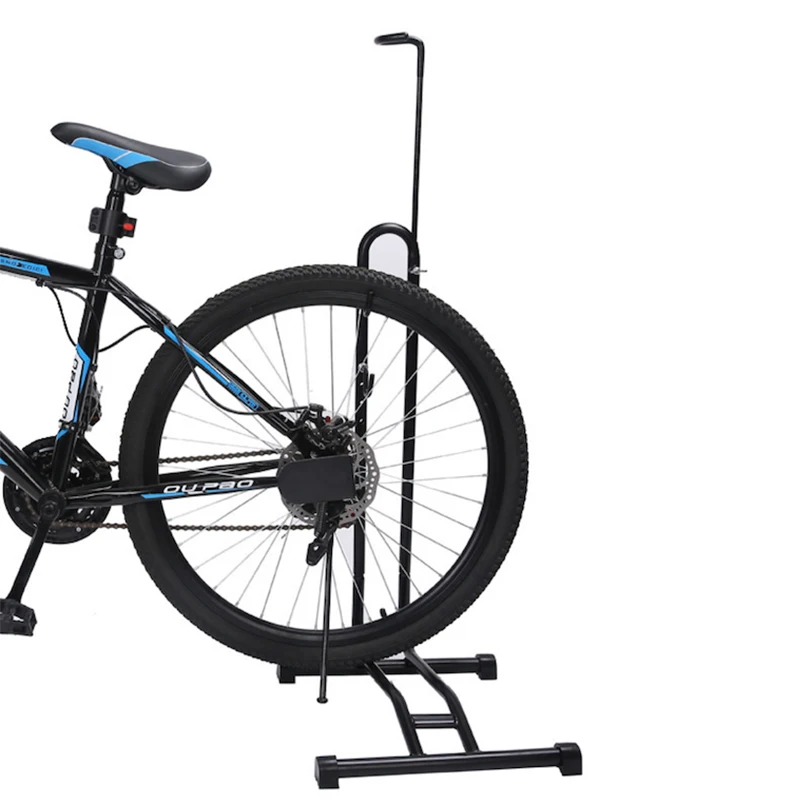 Hot Selling Space Saving Heavy Duty L-type Metal Steel Black Bike Floor Rack