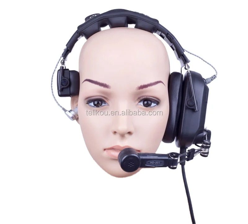 TELIKOU HD-201 single ear anti-noise microphone headphones