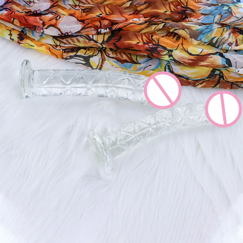 Fully Stocked Sex Toy Extra Long Pyrex Crystal Glass Anal Plug Dildo
